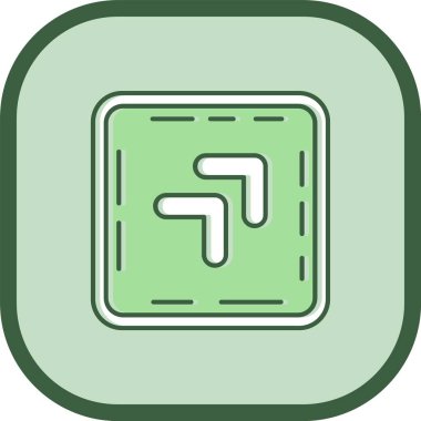 Bir harita simgesinin vektör illüstrasyonu