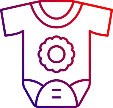 Bebek takım elbise simge vektör çizim