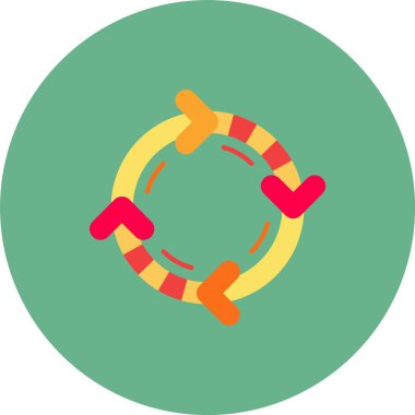 Noel şekeri baston düz ikon vektör illüstrasyon tasarımı