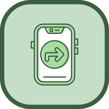 Benzersiz mobil pil vektör simgesi