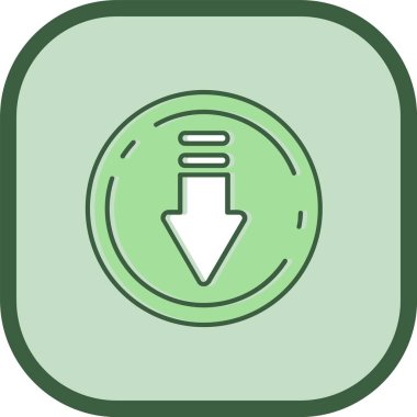 ok indirmesi ana hatlı vektör simgesi deseniyle dolu