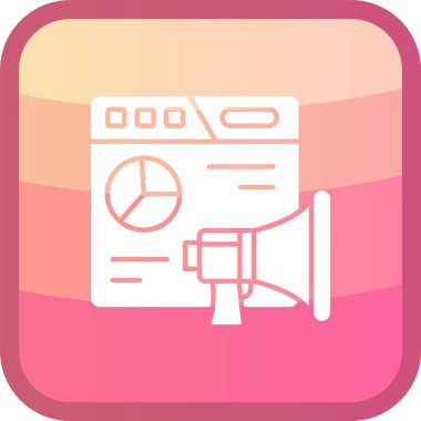 Bir megafonun vektör çizimi