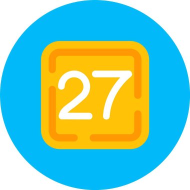 Takvim simgesi, düz vektör tasarımı