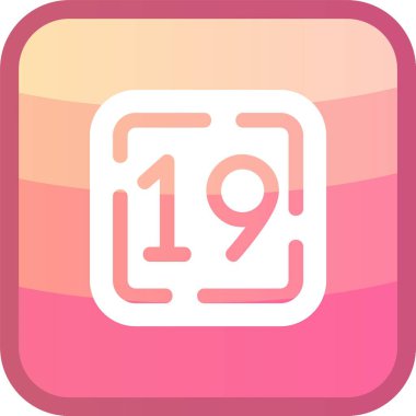 Güzel Takvim Vektörü Kabartma simgesi