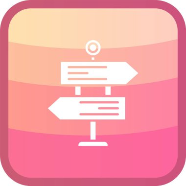 Yön vektör simge işareti simge vektör çizim kişisel ve ticari kullanım için..