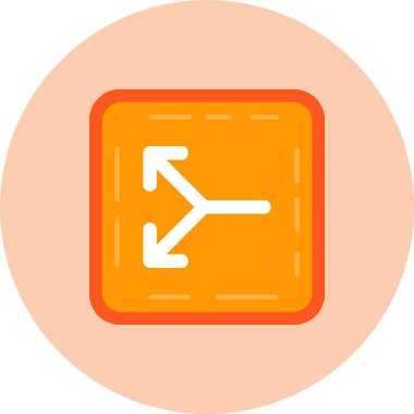 güzel sol ok vektör çizgisi simgesi