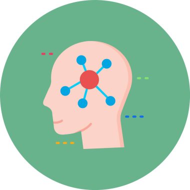 İnsan beyni vektör çizimi tasarımı