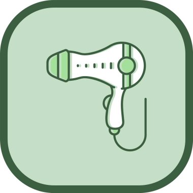 Benzersiz kurutucu vektör simgesi