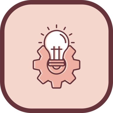 eşsiz fikir vektör çizgisi simgesi