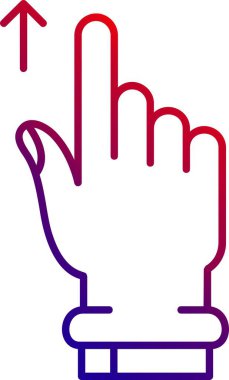 El imleç simgesi. El işaretleyici simgesi