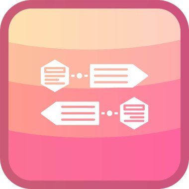 güzel sohbet vektör çizgisi simgesi