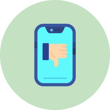 Akıllı telefon simgesinin vektör illüstrasyonu