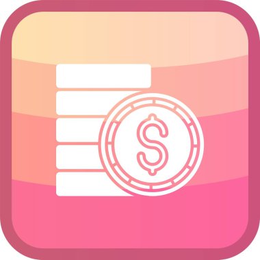 Kişisel ve ticari kullanım için dolar vektör simgesi modern basit vektör çizimi