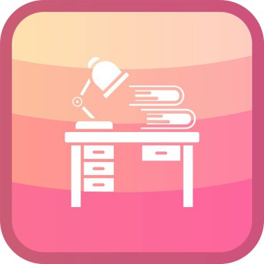 Ofis modern simgesinin vektör illüstrasyonu