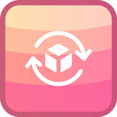 Beyaz arkaplanda izole edilmiş ana hatlı geri dönüşüm sembolü simgesi. Dairesel ok simgesi. Çevresel geri dönüşümler yeşile döner. vektör illüstrasyonu