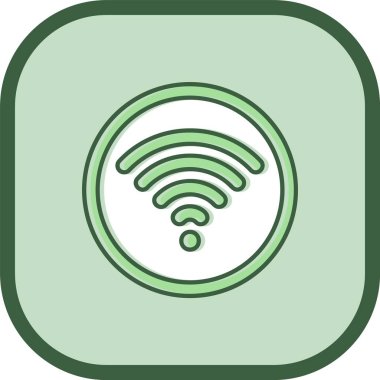 Eşsiz Wiifi Vektör Satır Simgesi