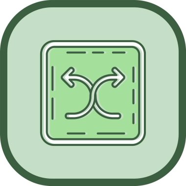 Eşsiz Oklar Satır Vektörü Simgesi