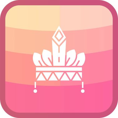 Güzel ve renkli bir simgenin vektör çizimi