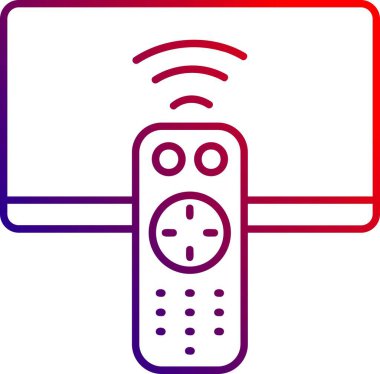 Uzaktan kumanda simge vektör çizim