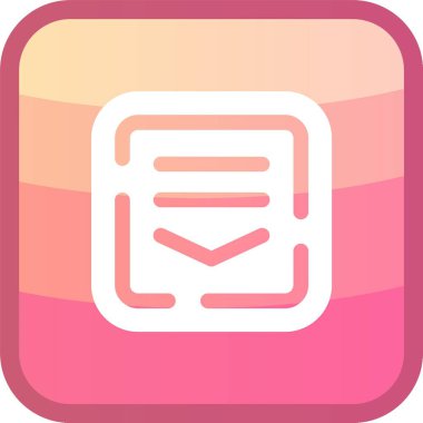 Bir belge simgesinin vektör illüstrasyonu