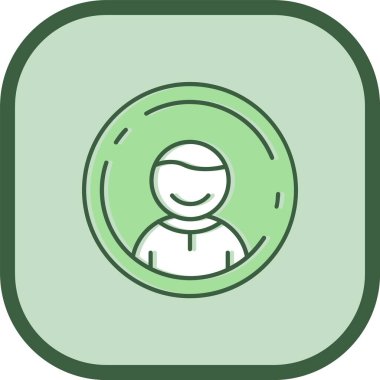 eşsiz kullanıcı hesabı vektör simgesi