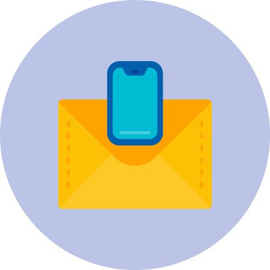 e- posta mektup simgesi. vektör illüstrasyonu