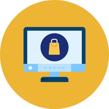 Dizüstü bilgisayar simgesinin vektör çizimi