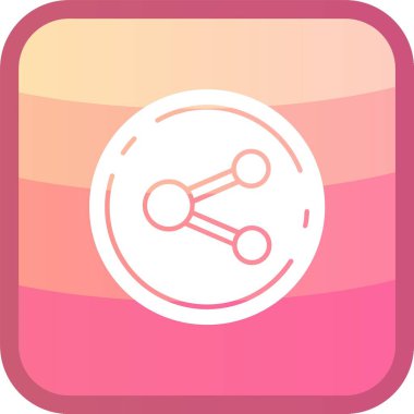 eşsiz paylaşım vektör çizgisi simgesi