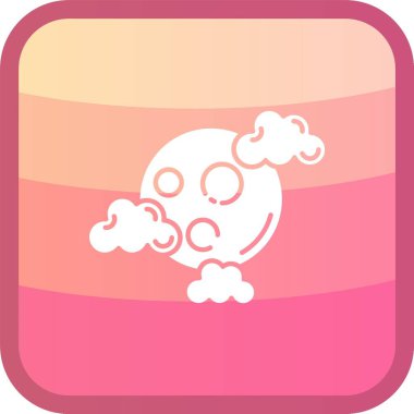 Bulut simgesi vektör illüstrasyonu