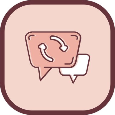 vektör sohbet simgesi