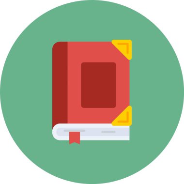 Kitap. Web simgesi basit illüstrasyon