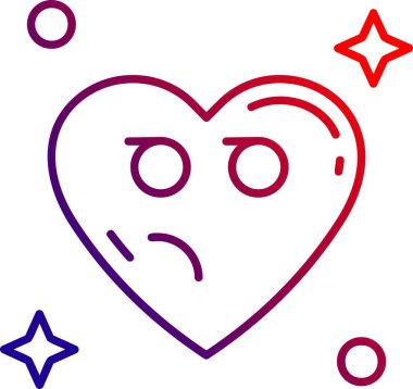 Kalp Simgesi Tasarım Vektörü İllüstrasyonu