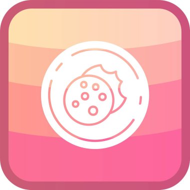 Eşsiz Gıda Vektörü Kabartma Simgesi