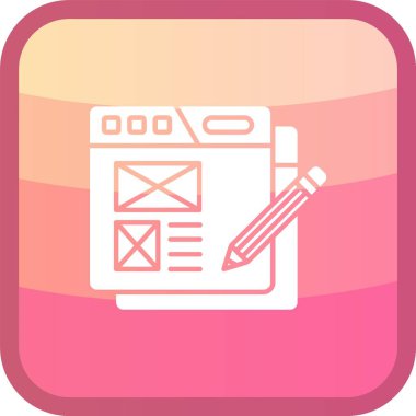 benzersiz liste vektör çizgisi simgesi