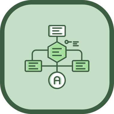 Modern bir simgenin vektör illüstrasyonu