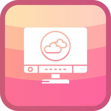 vektör bulut bilgi işlem simgesi