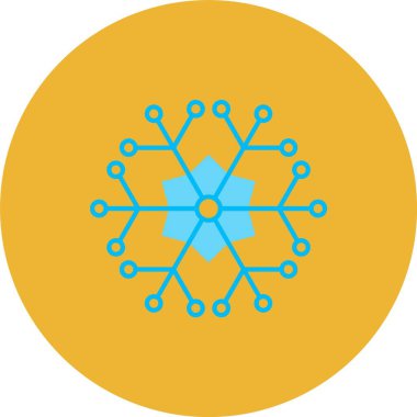 Projeniz için vektör kar tanesi simgesi