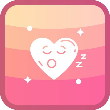 gece uykusu simgesi, vektör çizimi