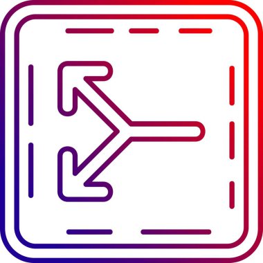 Yön ok simgesi. vektör illüstrasyonu