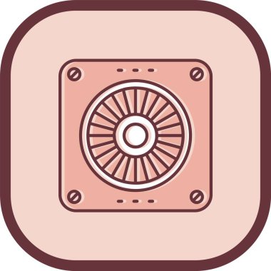 Benzersiz klima vektör çizgisi simgesi