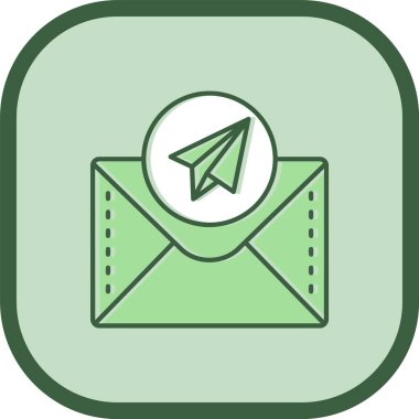  e-posta simgesi basit düz illüstrasyon