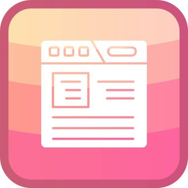 tarayıcı web düzeni, basit tasarım simgesi