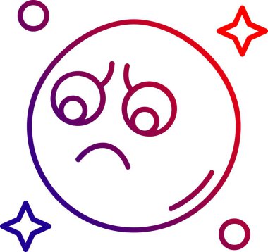 hüzünlü simge tasarım vektörü