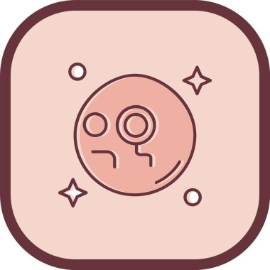 Kişisel ve ticari kullanım için vektör ay simgesi.