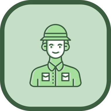 asker simgesi vektör illüstrasyonu