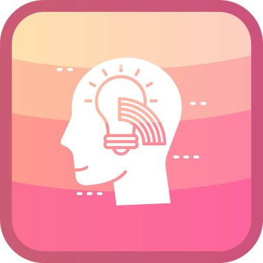 vektör Düz Düşünme simgesi