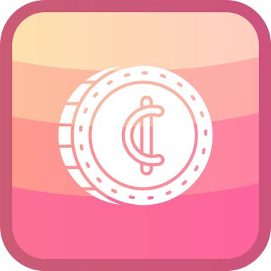 arkaplanda vektör dolar düz simgesi.