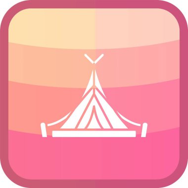 bir çadır simgesi ile çadır