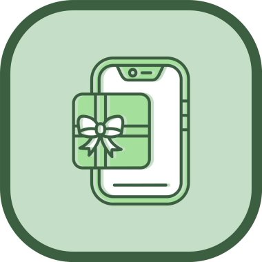 hediye simgesi, vektör illüstrasyon tasarımı