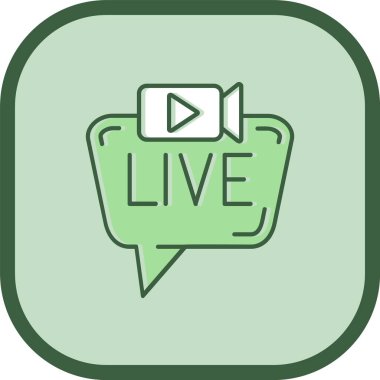 Canlı vektör çizgisi gradyan tasarımı